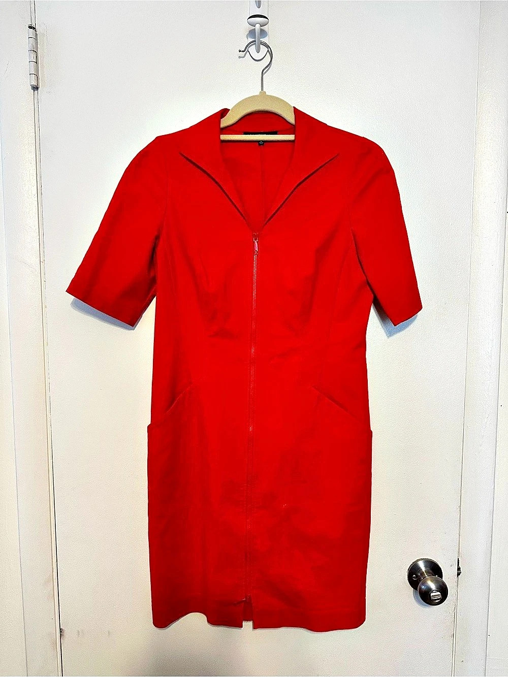 Lafayette 148 New York Red Mini Dress Size Medium